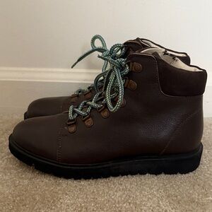 Girl Mini Boden Leather Hiking Boots sz 36 US 4
